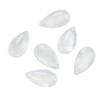 8 * 14mm gota de água de vidro pingente contas de vidro transparente diy handmade hairpin brincos pulseira jóias atacado