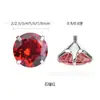 Accesorios para Piercing Binkes Aleación de Titanio F136 Circonita 5A Rosca Externa Cabezal Tornillo para Oreja, Labio, Ombligo Brocas de Repuesto