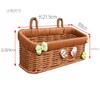 Cesta de Parede de Três Camadas Duas Camadas de Vime Imitação Trançado Cesta de Armazenamento de Gengibre e Alho para Cozinha Doméstica Cesta Suspensa para Utensílios de Cozinha para Convidados