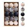 Bolas de Navidad Populares de Terciopelo Transfronterizas 6/8cm Juego de Decoraciones de Bolas Colgantes Pequeños Adornos Navideños Festivos