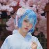 Vestido cosplay de Rem para mujer en stock desde cero Kimono Bata Rem cosplay