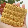 Pulsera de Aleación Chapada en Oro de Venta Caliente Novia de Dubái India Lujo Ligero para Mujer Boda Oro Arena Pulsera Joyería Al por Mayor