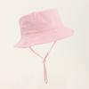 Sombrero de pescador con protección solar fino para niños y niñas, de color liso, para primavera y verano