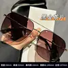 7204 óculos de sol polarizados estilo piloto com armação dupla de metal para homens, bonitos, atacado, para viagem, armação dourada bonita, óculos de sol verdes
