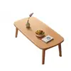 Mesa de Café Plegable, Mesa de Té, Mesa de Café para el Hogar, Mesa Pequeña para Sala de Estar, Mesa Auxiliar de Comedor, Mesa Baja Simple Pequeña de Madera Maciza para Niños