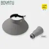 Chapéu de Sol de Veludo Preto para Mulheres, Chapéu de Sol de Aba Larga para Verão, Chapéu de Sol para Esportes ao Ar Livre, Dobrável, Direto da Fábrica