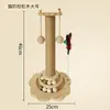 Rascador Vertical Directo de Fábrica para Gatos, Estructura de Escalada para Gatos, Juguete Integrado para Gatos con Palo Estimulador para Entretenimiento Propio y Alivio del Aburrimiento, Juguete para Gatos para Afilar Garras, Poste Rascador para Gatos