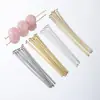 Alfinetes T Cor de Cobre Banhados a Ouro 18K Alfinetes de Cabeça Plana Alfinetes T Feitos à Mão DIY Joias Miçangas Alfinetes de Conexão Acessórios Atacado