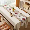 Toalha de mesa de PVC fresca e simples, à prova d'água, à prova de óleo, lavável, resistente ao calor, estilo ins, atmosférica, toalha retangular para mesa de centro