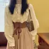 Cinta Modeladora Feminina de Alta Qualidade para Afinar a Cintura Cinto Versátil Ins Decorativo Elástico Moda Cinta para Cintura de Vestido Cinto Largo