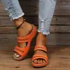 2026 Verano Exportación Estilo Étnico Moda Pantuflas Transfronterizas Huecas Tejidas Versátiles Casuales Elegantes Pantuflas de Punta Abierta