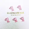 Nuevos Accesorios para Uñas con Delfines Degradados Subacuáticos Serie Oceánica Animales de Dibujos Animados Accesorios Portátiles para Uñas y Cabello Decoraciones de Resina