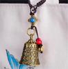 Campana de Sutra del Corazón de Latón, grifo de la fortuna nocturna, silbato, calabaza hueca, llavero con colgante de ábaco Ruyi