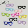 Accesorios para montura de gafas de resina de colores con dibujos animados, accesorios para muñecas DIY, accesorios para gafas pequeñas, accesorios de decoración para gafas de sol.
