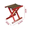 Taburete de Madera Maciza de Árbol de la Pagoda Taburete Plegable para Barbacoa al Aire Libre Pesca Hogar Taburete Plegable Portátil Banco Plegable