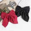 Horquilla estilo Lolita estilo universitario, elegante, estilo coreano, muy vendida, con lazo de franela y pinza de pico de pato, accesorios para el cabello.