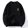 Transfronterizo Se Puede Enviar en Nombre de Suéter Redondo para Hombre Todo en Uno Terciopelo Invierno Nuevo Camiseta Interior de Terciopelo