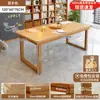 Escritorio para sala de estar, escritorio largo grande para leer y estudiar, mesa de comedor para el hogar, mesa doble larga, estación de trabajo para computadora