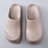 Pantuflas Baotou de Suela Gruesa para Mujer Verano para Exterior 2025 Nuevo Impermeable Antideslizante Sin Cordones Aumentadas Boken Zapatillas Zapatos de Playa