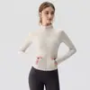 2024 nuevo otoño e invierno ropa de yoga abrigo de manga larga Pilates fitness abrigo ajustado liquidación al por mayor