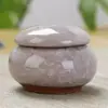 Novo Mini Recipiente de Chá de Cerâmica, Pote de Batom Vermelho, Pote Pequeno Selado para Remédios, Pote Tradicional para Protetor Labial, Frasco de Pó Cosmético