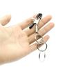 Juguetes sexuales anillo de hierro sm clip para pezón alternativo divertido tres anillos negro clip para pezón suministros para adultos juguetes sexuales para mujeres