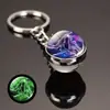 Direto do fabricante: Chaveiros de cristal luminosos do zodíaco - Gêmeos esfera de cristal redonda, chaveiro de Leão