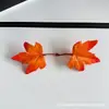 Folhas Simuladas com Cores Ricas, Novas Folhas de Bordo para Fotografia, Adereços de Decoração para Casamentos ao Ar Livre, Artesanato Atacado de Folhas Artificiais