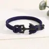 Pulsera de Cuerda Ajustable Tejida a Mano Estilo Milán con Ancla Nueva de Acero Inoxidable Transfronteriza Europea y Americana Pulsera de Cuerda para Mano Ajustable Pulsera de Joyería para Hombres y Mujeres
