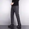 Pantalones largos casuales sueltos para hombre, gruesos, con forro polar cálido, resistentes al viento e impermeables, pantalones de algodón para uso en exteriores, pantalones deportivos de lana de cordero