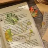 Marcadores de Metal con Forma de Hoja, Marcadores de Lectura para Estudiantes, Clips para Páginas, Regalos Navideños, Papelería Infantil, Premios, Recuerdos, Dropshipping
