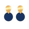 Europa e Estados Unidos transfronteiriços best-sellers cor cor sólida brincos de design de nicho de alta qualidade moda personalizada redondos temperamento longo femininos