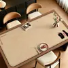 Toalha de mesa de desenho animado retrô, toalha de mesa lavável, à prova d'água e à prova de óleo, toque de luxo leve e de alta qualidade, tapete de proteção para mesa, tapete de mesa de centro resistente ao calor