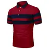 Camiseta Transpirable de Manga Corta de Verano Estilo Ins Europeo y Americano para Hombre, Camisa Polo Deportiva de Botones