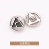 Camisa triangular oca com gotas de óleo, botões de casaco estilo Chanel, roupas, sobretudo, jaqueta, suéter, botões de metal tricotados