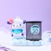 Xiaohongshu Super Dulce Rosa Mapache Portalápices Lámpara Iluminada Dibujo Animado Portalápices de Escritorio Caja de Almacenamiento Papelería para Estudiantes