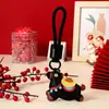 Llavero Mascota Año del Caballo de Dibujos Animados Llavero Colgante Tendencia Nacional Pony Colgante Nuevo Año Pequeño Regalo Muñeca Venta al por Mayor