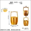 Tendencia de Tiktok Latón Atrae Fortuna Cubo de Oro Adorno Metal Dorado Chapado Lingote Pequeña Barra de Oro Latón Cubo de Agua Cobre Adorno