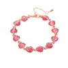 Pulsera Geométrica Sencilla para Mujer con Piedra Ojo de Gato Azul, Empaquetada Individualmente, Incrustaciones en Oro Rosa, Piedra Preciosa Personalizada Transfronteriza
