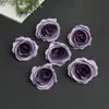 Chunxiang Flor Rosa Cabeça de Flor Artificial Tecido de Seda Flor Falsa Material para Artesanato DIY Acessório de Roupa Decoração de Cena de Casamento Flor