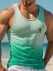Camiseta sin mangas casual de verano para hombre con estampado 3D, estilo hawaiano, moda, cuello redondo, chaleco de playa para hombre