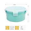 Caixa Médica Caixa Plástica Transparente Transparente Fresh-keeping Box Micro-ondas Aquecimento Lama Moxabustion Pasta Caixa de Embalagem Caixa de Armazenamento de Alimentos