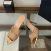 2026 Nuevos Zapatos de Boda Sandalias con Tacón de Aguja Sexy, Puntiagudos, Bordados de Encaje, Estilo Europeo y Americano, Talla Grande 9cm