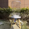 Tanque de Peces de Barril de Agua Mineral Transparente HD Pecera Soporte Modificado Creativo Acuario Drenaje de un Botón Piscicultura para Personas Perezosas