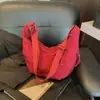 Bolsa de Tecido para Aula de Comércio Exterior Transfronteiriço, Bolsa Transversal de Nylon, Bolsa de Ombro Estilo Japonês de Grande Capacidade, Bolinho Macaron
