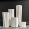Colunas Romanas Adereços de Casamento Coluna de Mesa de Sobremesas Dobrável Enfeites Dobráveis Coluna de Papel Cilindro de Criptografia Mesa de Exibição de Flores para Casamento