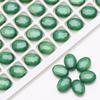 9x 12 material de jade de porcelana ojo de buey agujero cuentas de cristal prensado DIY cortina de cuentas hecha a mano accesorios de cuentas material de cuentas sueltas de vidrio
