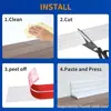 Protectores de Esquina, Tiras Anticolisión Autoadhesivas para Interior y Exterior, Moldura Flexible de Vinilo para Esquinas, Protección de Bordes sin Clavos para Azulejos de Esquina