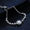 Pulsera de Bolso Redondo Exclusiva Transfronteriza para Mujer, Pulsera Ajustable, Joyería de Diamantes de Alta Gama al por Mayor, Versátil