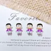 Serie de Anime de Dibujos Animados Hombre Gordo Azul Accesorios para Uñas Arte de Uñas Lindos Doraemon 3D Uñas Portátiles Pinzas para el Cabello Decoraciones de Resina